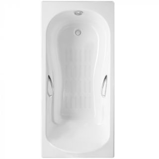 Ванна чугунная Delice Haiti Luxe DLR230638R-AS 170х80 с отверстиями под ручки и антискользящим покрытием